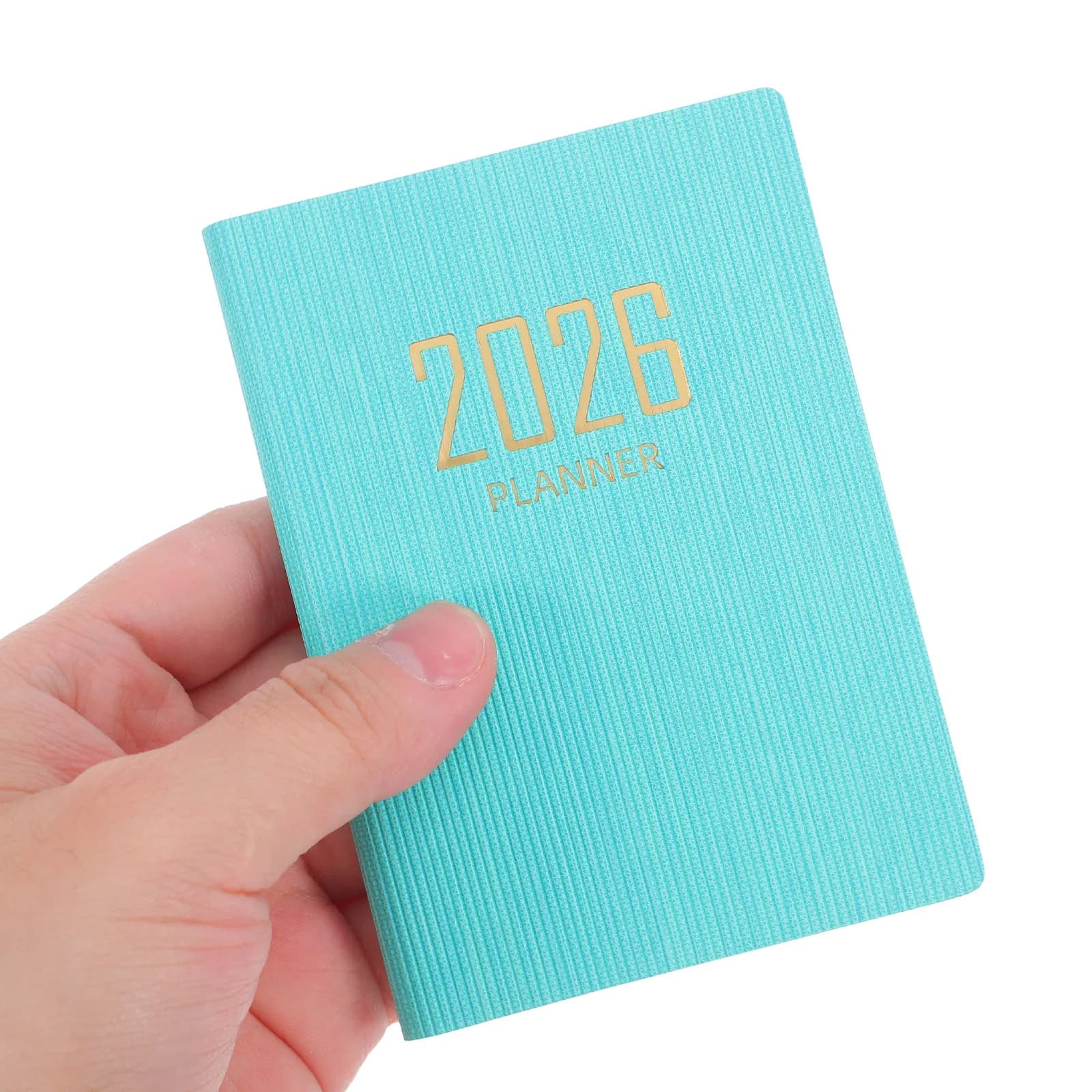 Agenda 2026 Formato A7, Planner Mensile e Settimanale, Taccuino con Carta Spessa e Liscia, Copertina in PU per Studenti