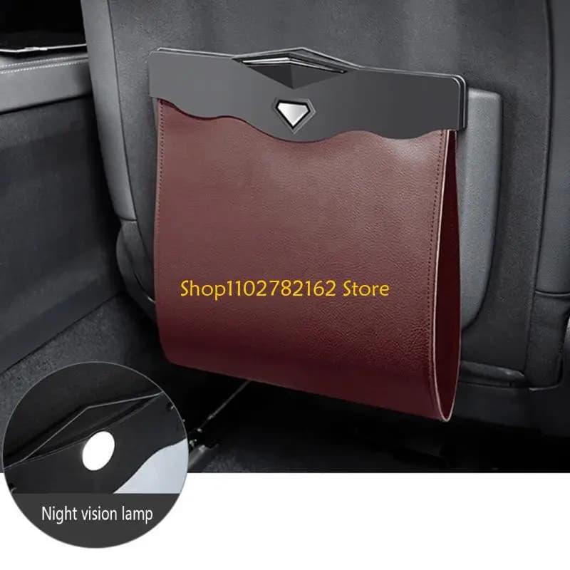 547B Sacco per spazzatura per auto a tenuta stagna Pattumiera per auto magnetica Organizzatore per spazzatura impermeabile