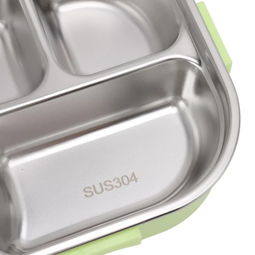 Practical 304 Stainless Steel Lunch Storage Container 5 Compartment 2000ml Thermal Lunch Box Compartment Lunch Box For Office
