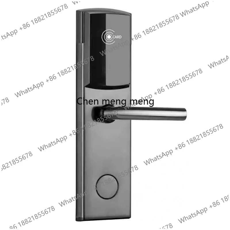 Hotel, porta in legno con serratura a scheda, camera d'albergo, serratura a induzione magnetica per hotel con controllo accessi elettronico intelligente