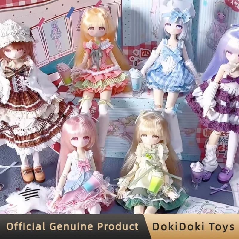 Genuine Jidongshunxi Momotale Four Seasons Tea Time Tales Bjd Blind Box Toys 1/12 Movable Doll Collect Action Figure Gifts