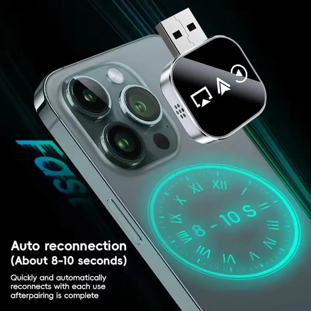 Box di interconnessione auto-macchina, adattatore USB wireless, specchietto retrovisore per auto e dongle intelligente Play Link Plug M8T5