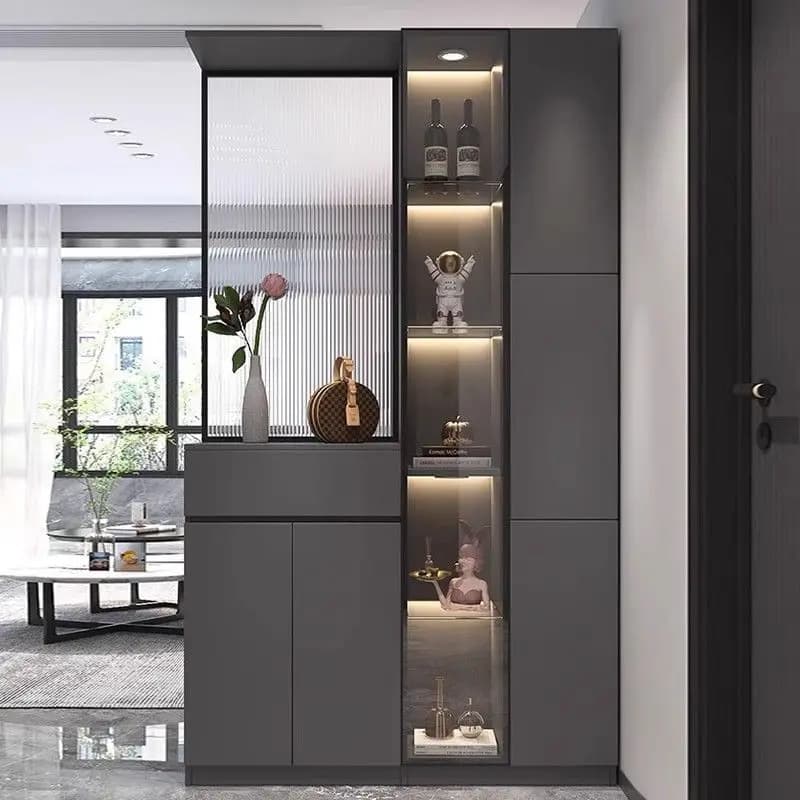 Scarpiera moderna Scaffale salvaspazio Armadietto per vino in vetro Organizzatore di scarpe Portaoggetti da parete per ingresso Sapateira Mobili per la casa