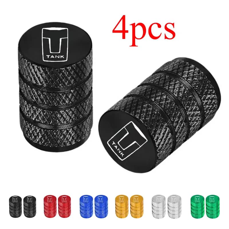 For Great Wall GWM WEY TANK 300 500 Tank300 Tank500 400 700 4pcs Car Wheel Tire Air Valve Caps Stem Cover Caps Airdust Covers