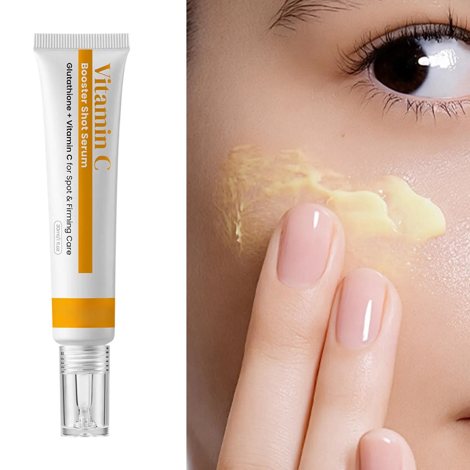 Siero Crema Viso Illuminante e Idratante alla Vitamina C con Niacinamide e Acidi Ialuronici 30ml