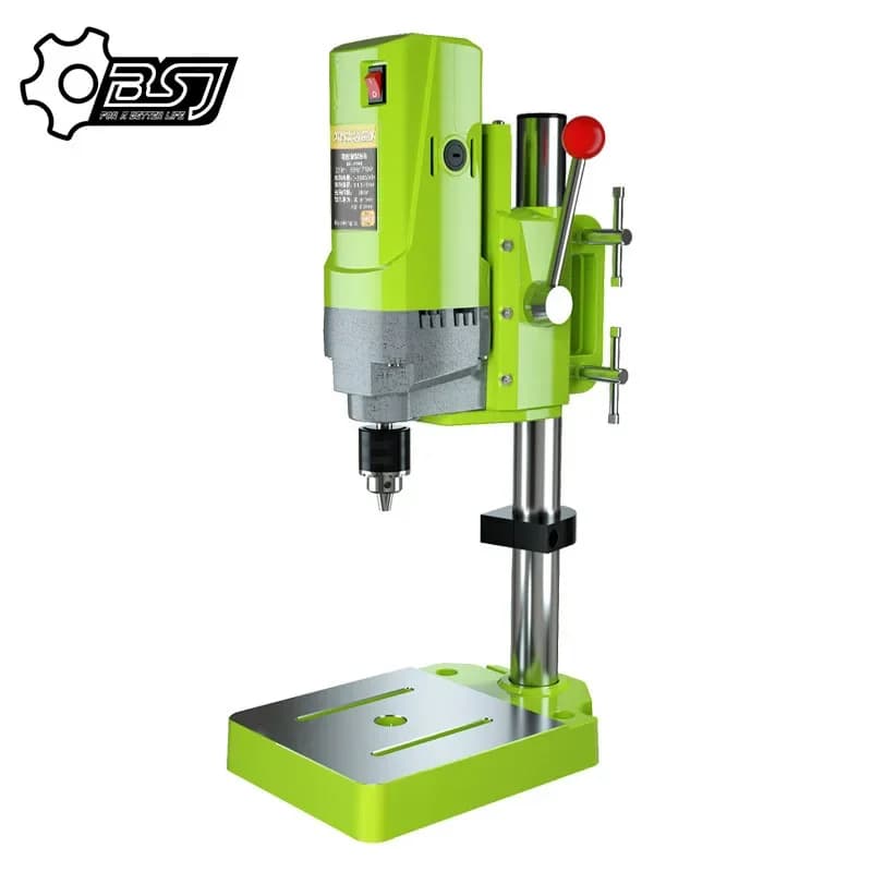Trapano da Banco Mini BG-5156E 710W ad Alta Potenza e Alta Precisione per Lavorazioni Fai-da-Te, 220V, Macchina Portatile per Foratura da Banco