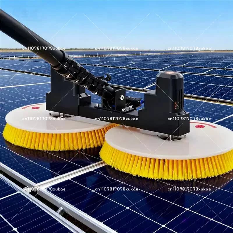 Photovoltaic Panel Electric Cleaning Robot Tool Multifunctional Dual-Head Solar Cleaning Brush