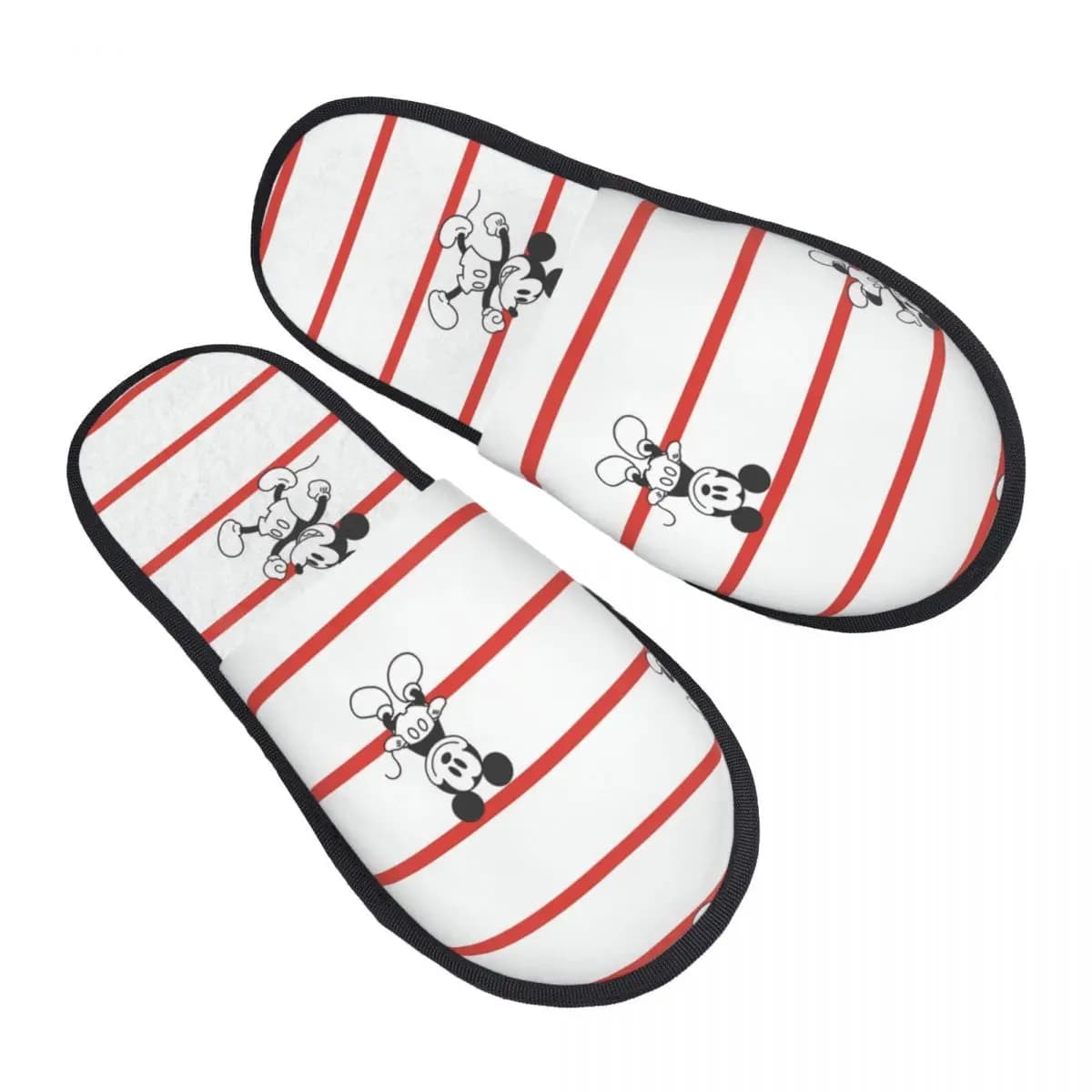 Personalized Slippers in Memory Foam with Motive Mickey Mouse, Cartoon, for Women, Soft and Warm