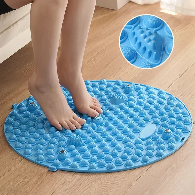 Full Yoga Digitopressione Tavola Massage Mat Muscle Relaxation Round Exercise Mat Foot Pass through the meridian Fitness Physiotherapy
