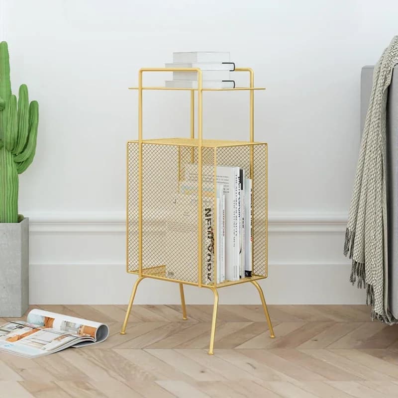 Scaffale per organizer da scrivania moderno e minimalista in stile nordico, facile da pulire, comodino versatile, soluzione di archiviazione per ufficio domestico