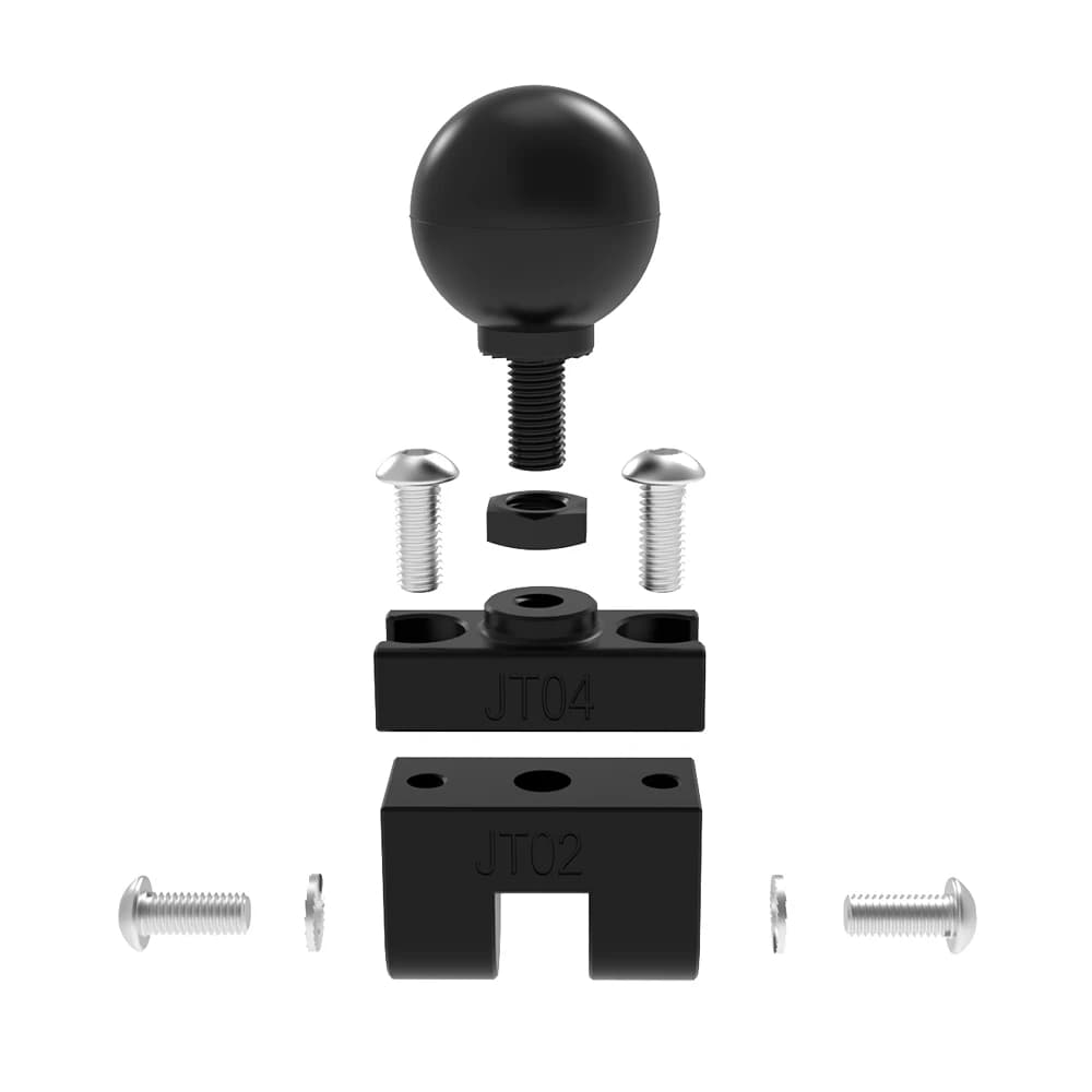 22 mm GPS support for SP Connect for Quad Lock for Action/Dash Cam/Beeline GPS support with 1 inch ball head adapter with AMPS holes