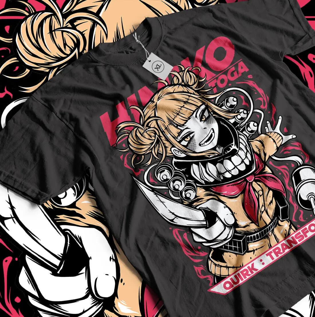 Himiko Toga T-Shirt HERO Izuku Midoriya Girl Kawaii Shirt All Size