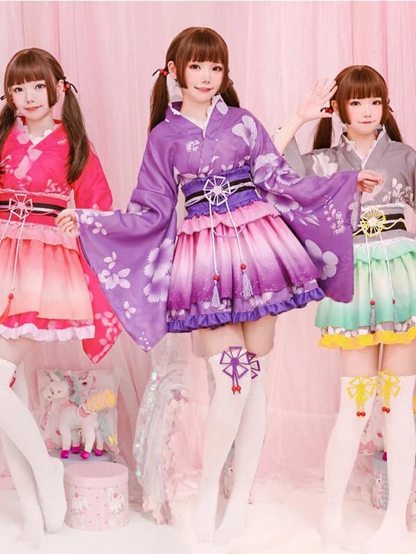 Halloween LoveLive Bathrobe Awakening Southern Small Bird Real Girl Kimono Cosplay Paradise Pure Land Anime Costume Women