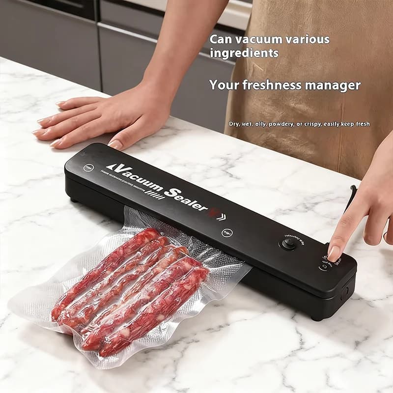 High Quality Vacuum Machine 2026, 2 Modes in 1 for Food Conservation, Fruit, Meat, Cooking Electrodomestic with Bags