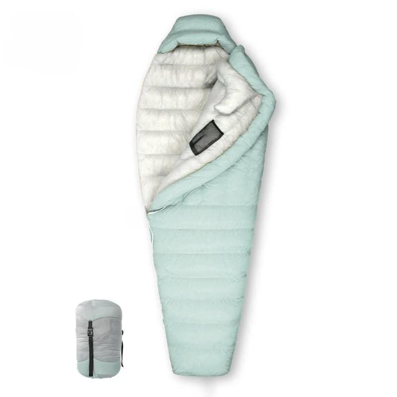 Outdoor camping bag Ultra light 800 waffles 95% white goose down for adults
