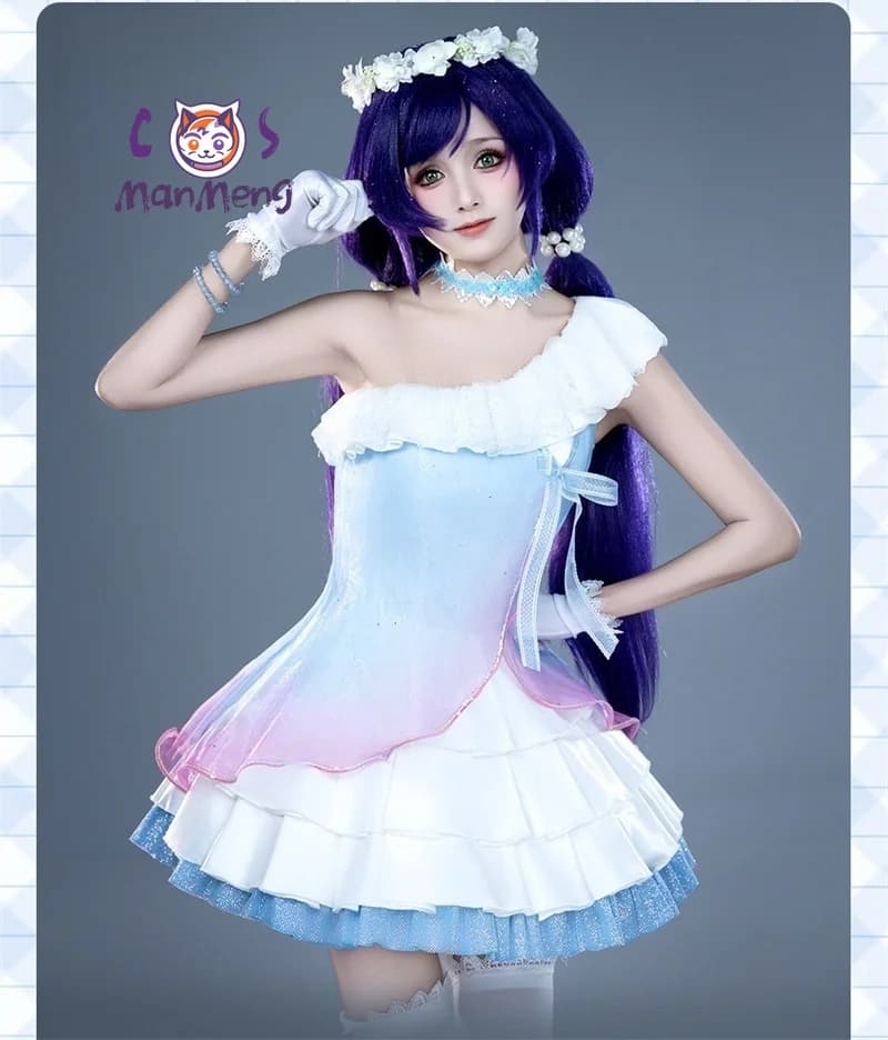 Nuovo Costume Cosplay di Tojou Nozomi da Love Live! - Abito The Gate of Dreams per Donna, Uniforme Dolce Lolita per Halloween e Carnevale