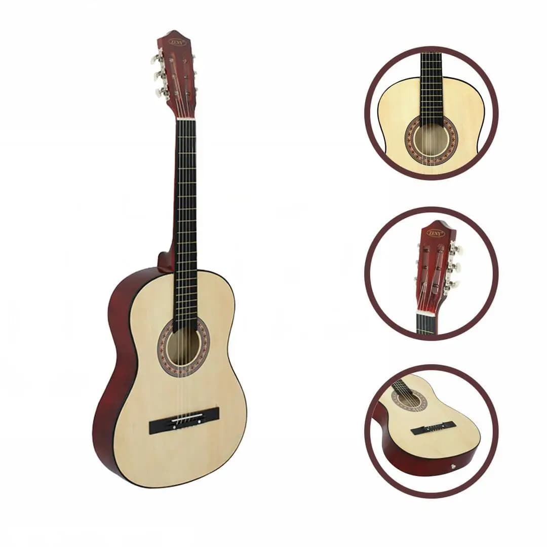 Chitarra Acustica per Principianti 38 Pollici con Custodia, Tracolla, Accordatore e Plettro