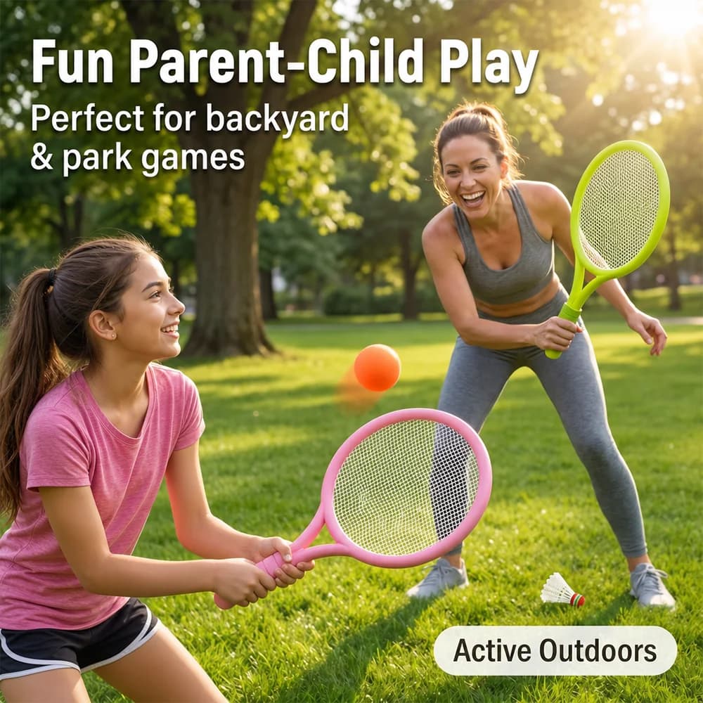 High quality Kids Tennis Badminton Racket Toy Set, With Ball & Shuttlecock, Holiday Gift, Suitable for sending children