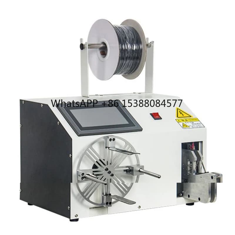 Twist Tie Machine Spina di alimentazione completamente automatica Cavo Bobina di filo Avvolgitrice Rilegatrice Macchina per legare bobina Strumento 2 in 1