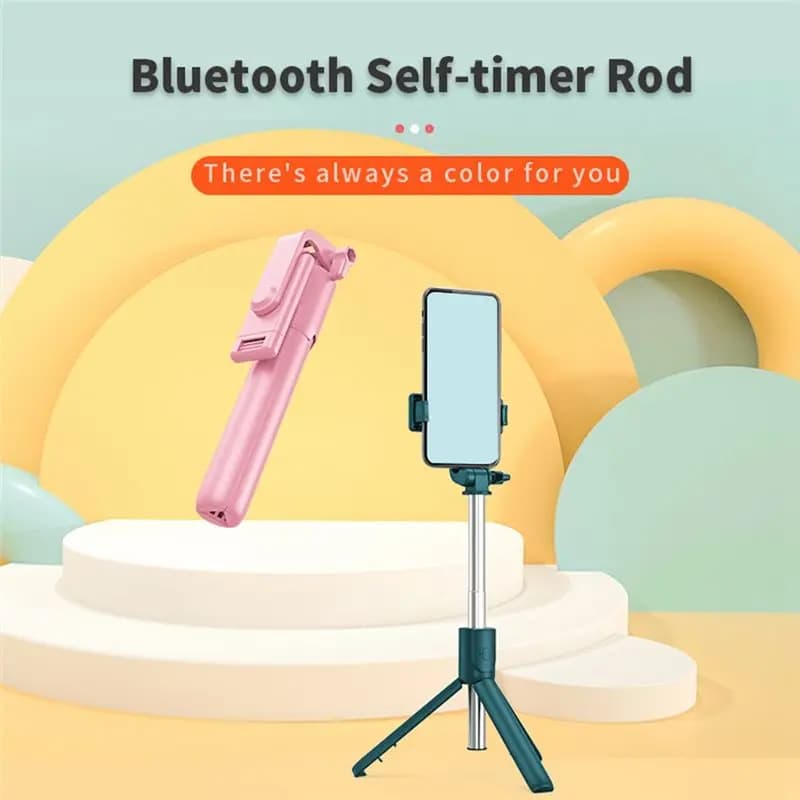 RISE- Selfie Stick-Degree Photo Holder Treppiede allungabile per trasmissione in diretta Mini treppiede pieghevole Monopiede espandibile,C
