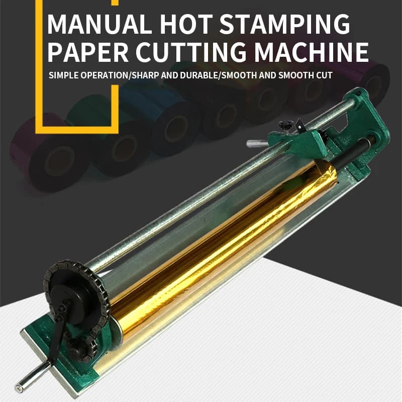 Nuova taglierina manuale per taglierina in lamina d'oro da 32 pollici 820MM macchina da taglio per vinile in PU con stampa a caldo