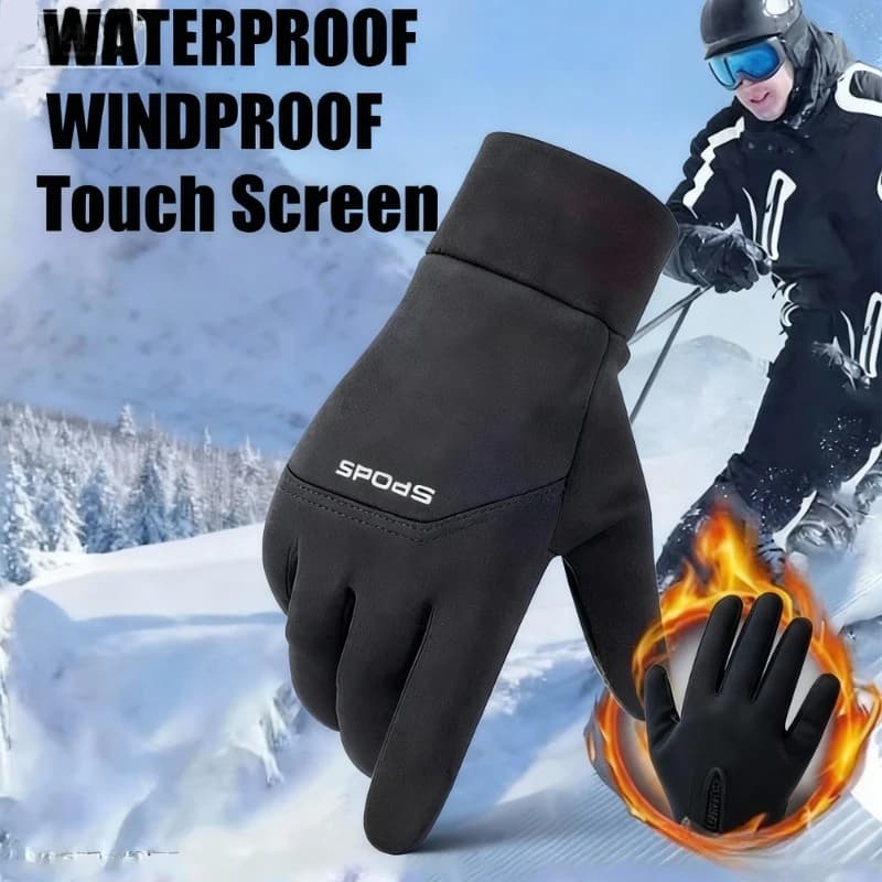 Guanti da moto riscaldati touch screen invernale per esterni Guanti da sci antivento Sport Giocatore di ciclismo Pesca Caldo equitazione Bicicletta Sci