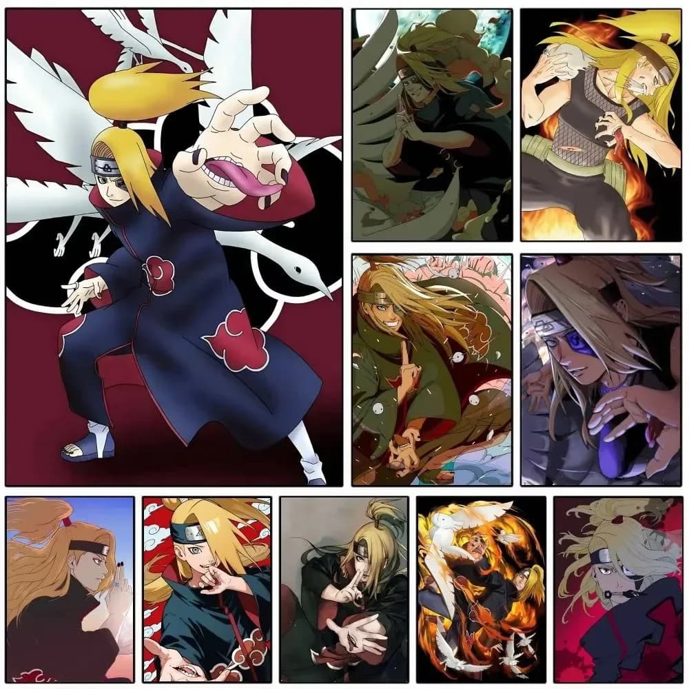 Diamond Painting Anime Naruto Deidara Manga Full Round/Square Diamonds Manga Mosaic Artwork Creative Handmade Home Decor Gift