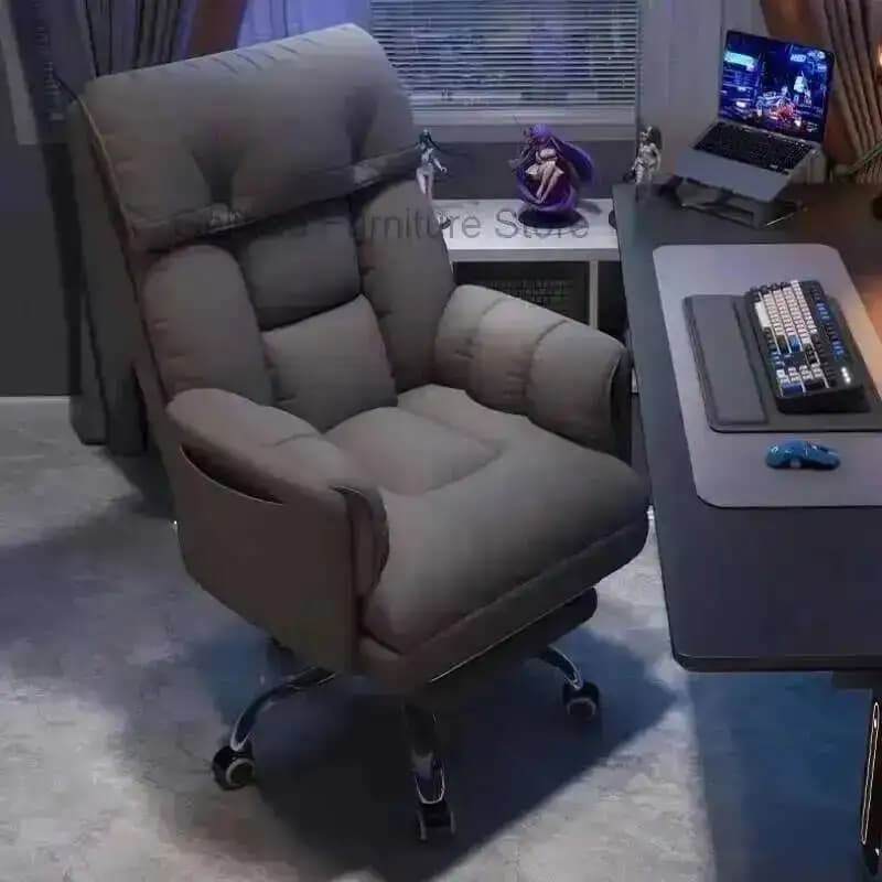 Sedia da studio reclinabile in pelle economica, poltrona relax da gaming, sedia da ufficio, mobili