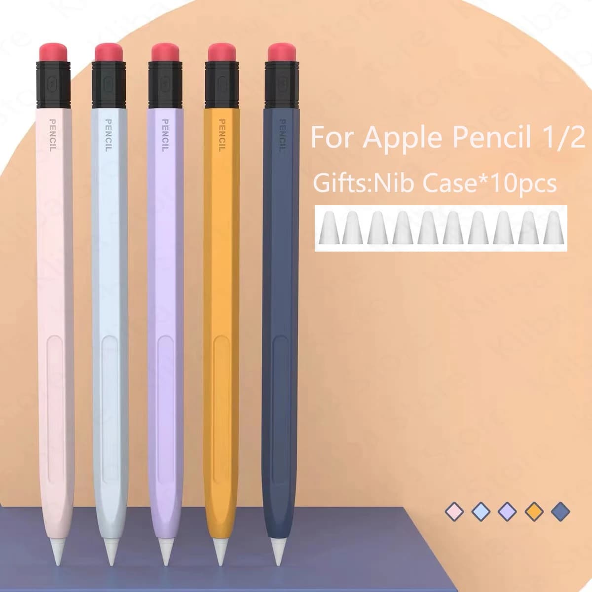Per Apple Pencil 2/1 Custodia per iPad Tablet Touch Pen Stilo Custodia protettiva Cover Pencil 1/2 Custodie