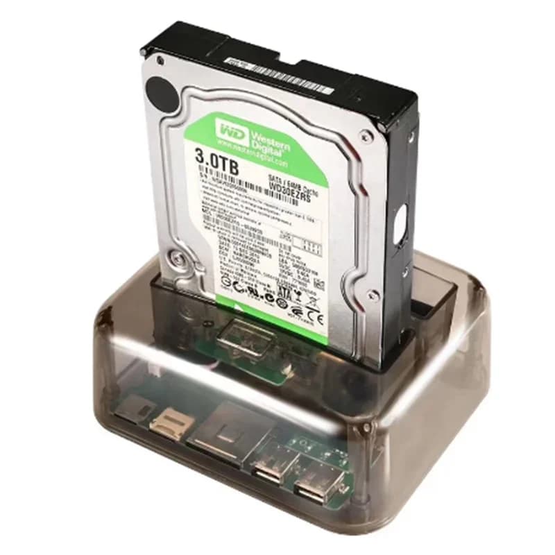 2.5 Inch 3.5 Sata/Ide Hdd Case 2-Dock Dual Bay Hard Drive Docking Station 3.0 E-Sata Card Reader Hub Usb Enclosure Hdd Enclosure