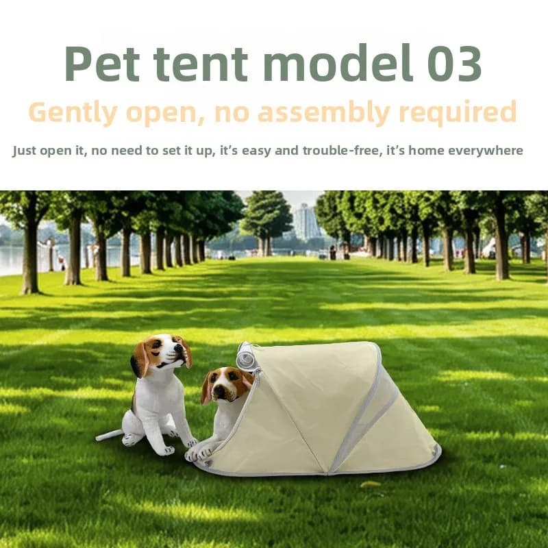 Foldable tent for domestic animals, light and portable, for puppies and cats, Internal and external use, Camping, Prato, Gite, Small sand