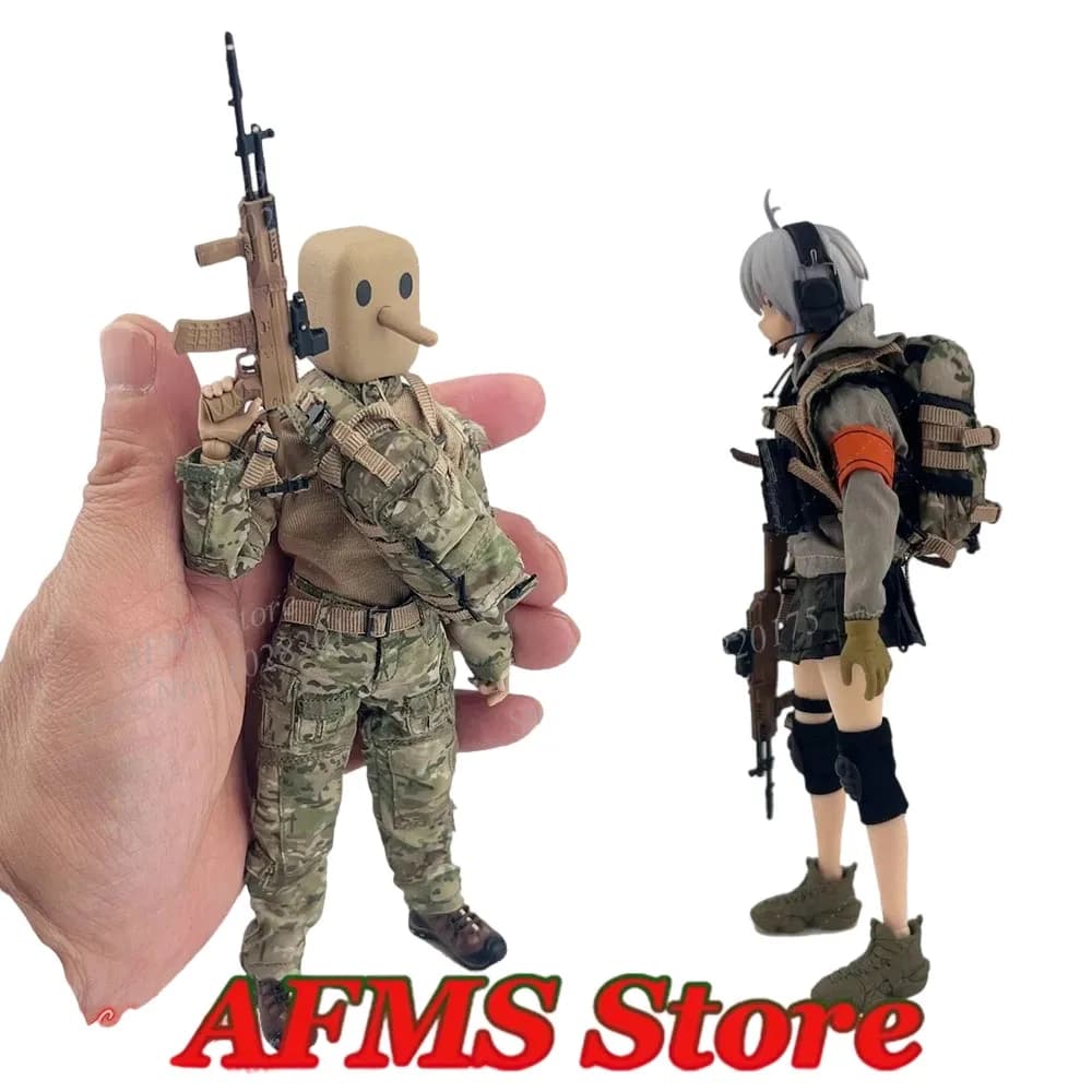 NCCTOYS 1/12 Bilancia Soldato Zaino Mobile Suit Ragazza Zaino Tattico Forze Speciali Borsa Da Combattimento Militare Misura 6 "Action Figure