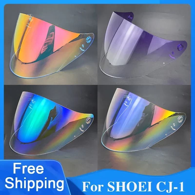 CJ-1 Casco Moto Visiera Lente Per SHOEI CJ-1 Sostituire Anti-UV Anti-Graffio Antipolvere Parabrezza Caschi Attrezzature Accessori