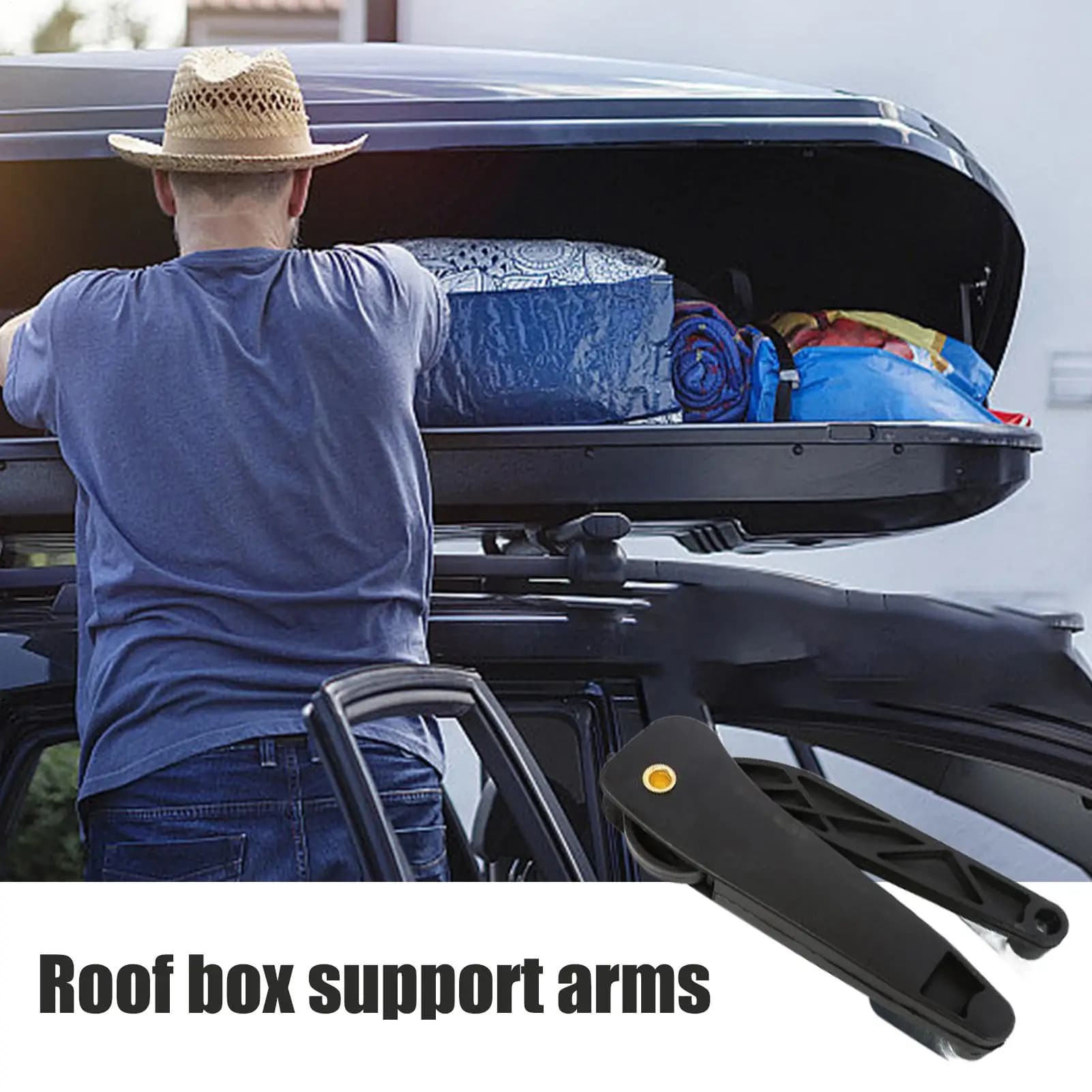 Supporto per Box da Tetto Auto, Braccio di Sostegno per Bagagli, Porta Bagagli da Tetto per Auto, Supporto per Box da Tetto per Viaggi