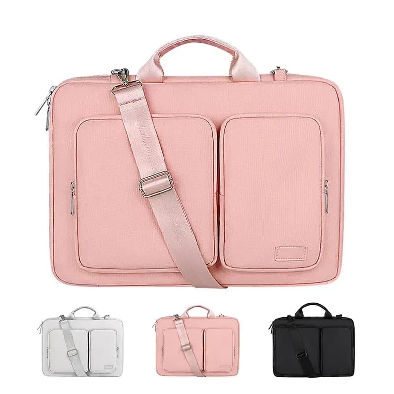 Borsa a tracolla impermeabile Valigetta per notebook da 13,3 14 15,6 16 pollici Custodia protettiva per MacBook Air Pro, Donna Uomo