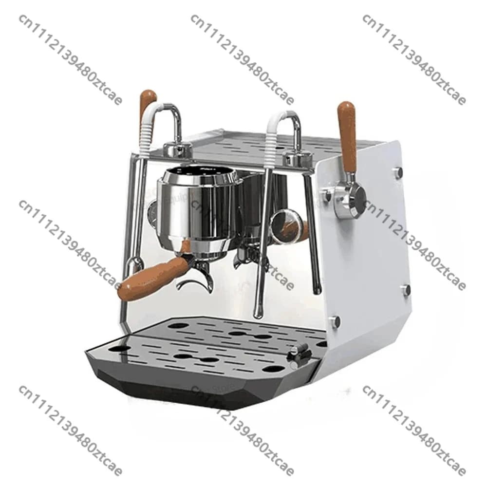 0.5L+1L Dual Boiler Espresso Machine PID Temperature Control Connect External Water LED 2400W