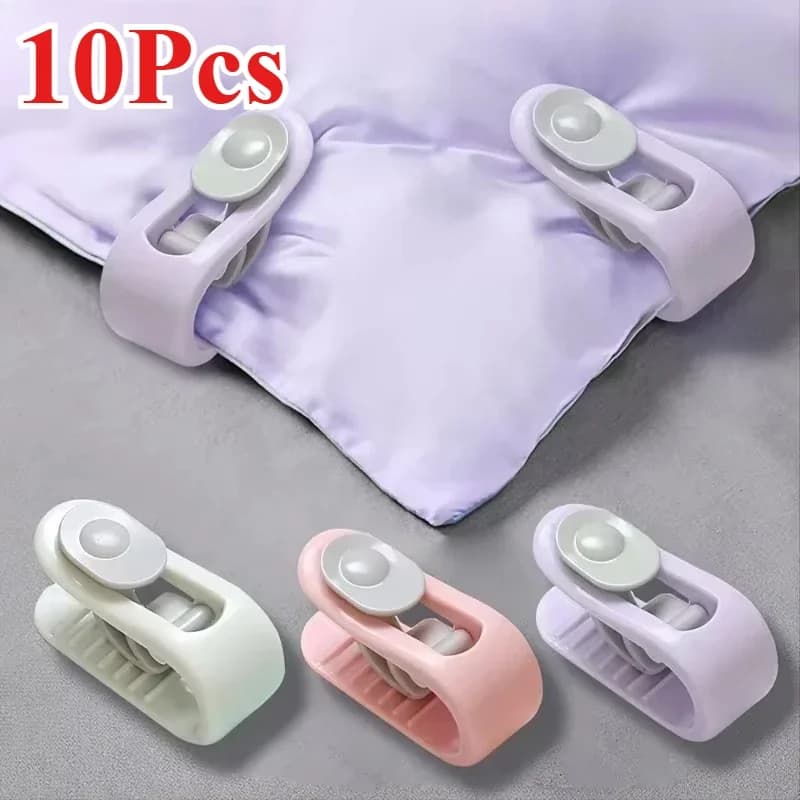 10PCS Camera da letto Lenzuolo Clip Trapunta Titolare Senza ago Trapunta antiscivolo Coperta Clip Tenda Coperte Copripiumino Clip di fissaggio