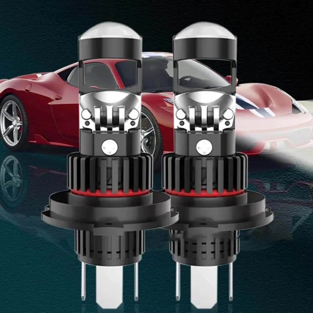H7 Lente per proiettore LED H4 H8 H11 9005 HB3 9006 HB4 Led 12V Lampada per fari Auto 6000K Lampadina alta Mini Fascio basso 60000LM V8L9