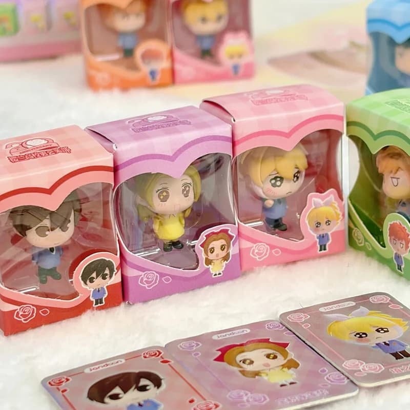Original Kawaii Ouran Host Club Mini Anime Figure Blind Box Cute Desktop Ornament Birthday Gift