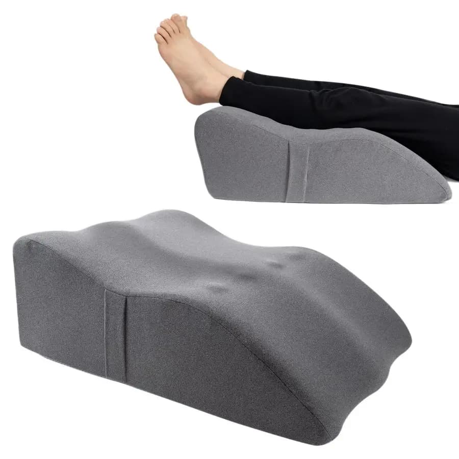 Elevation cushion with soft memory foam, wedge cushion for reading, rest, surgery, relieve back, swelling, hips, knee pain and Imp
