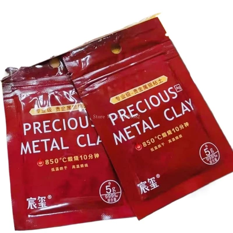 Metal Silver Clay Content 99% Handmade DIY Jewelry Necklaces Pendants Rings Earrings Gift Accessory Made Pure Silver Clay Beads
