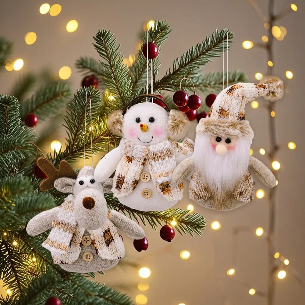 Affascinanti ornamenti per l'albero di Natale Regali di Natale Bambola di Babbo Natale Ornamento natalizio Versatile design adorabile da appendere