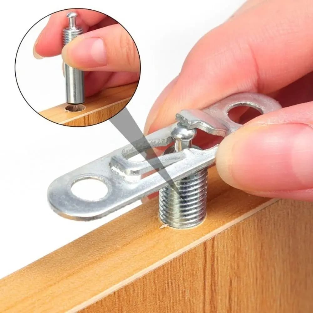 5set installazione a scomparsa armadio fibbia scorrevole due in uno strumenti Hardware mobili connettori invisibili elastico invisibile