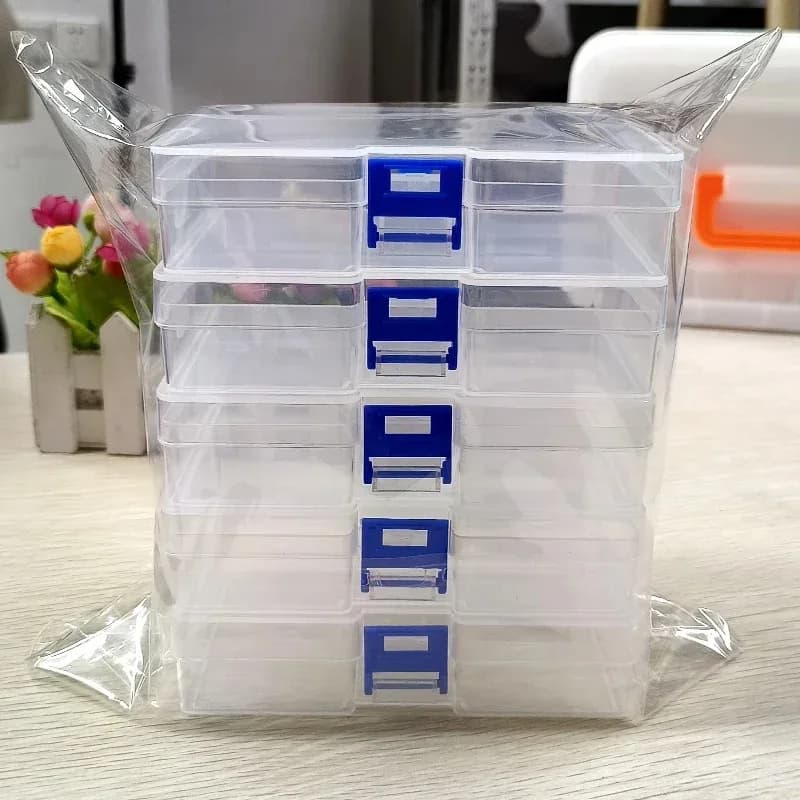 Transparent plastic box Rectangular box Screwdrivers Tips Tools fades Container for dustproof waterproof packaging