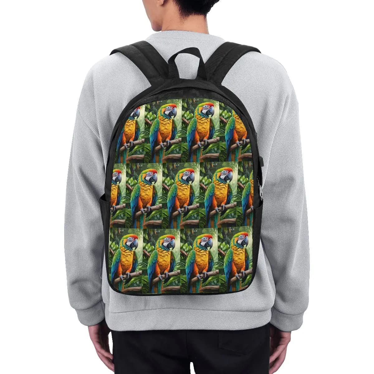 Borsa da viaggio per notebook con simpatici pappagalli Macaw, borsa da scuola per studenti universitari, borse a tracolla per laptop per uomo e donna