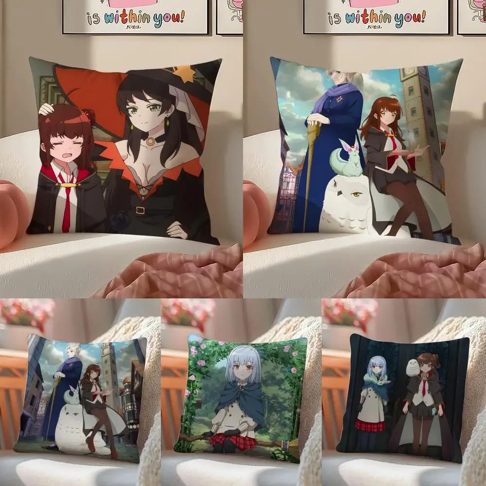 Once Upon A W-Witch's Death Pillow Case Double-Sided Plush Sofa Cushion Covers Organic Breathable Invisible Zipper