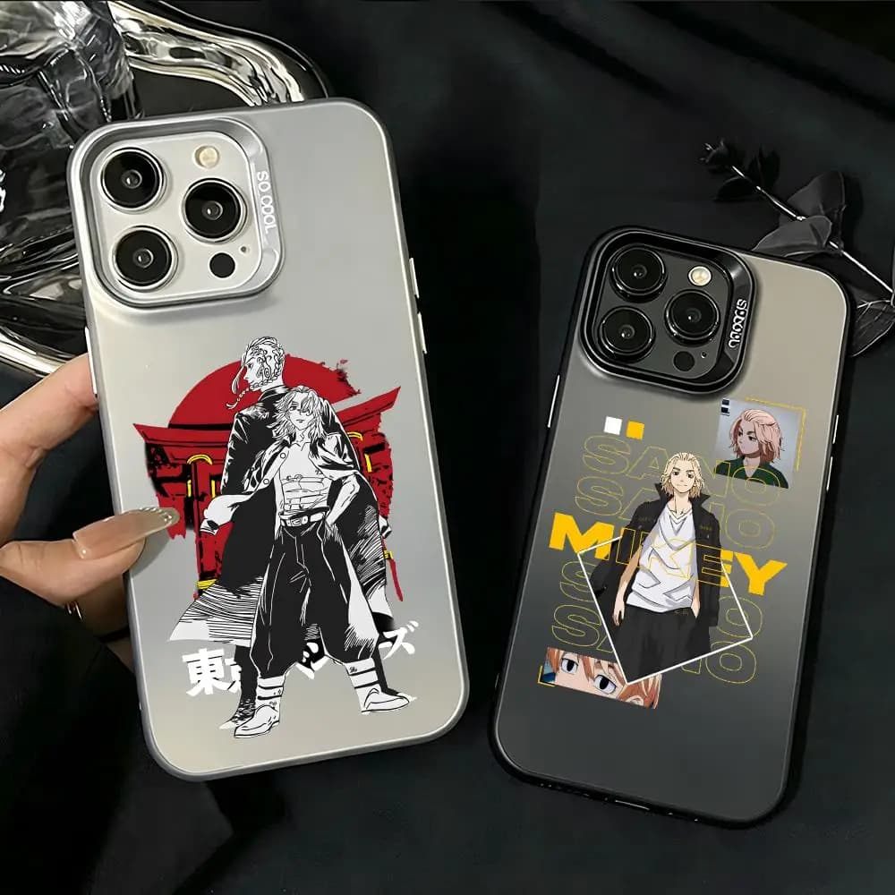 Custodia Premium per iPhone 16/15/14/13/12/17 Pro Max Plus, leggera e anti-caduta. T-Tokyo Avengers Mikey
