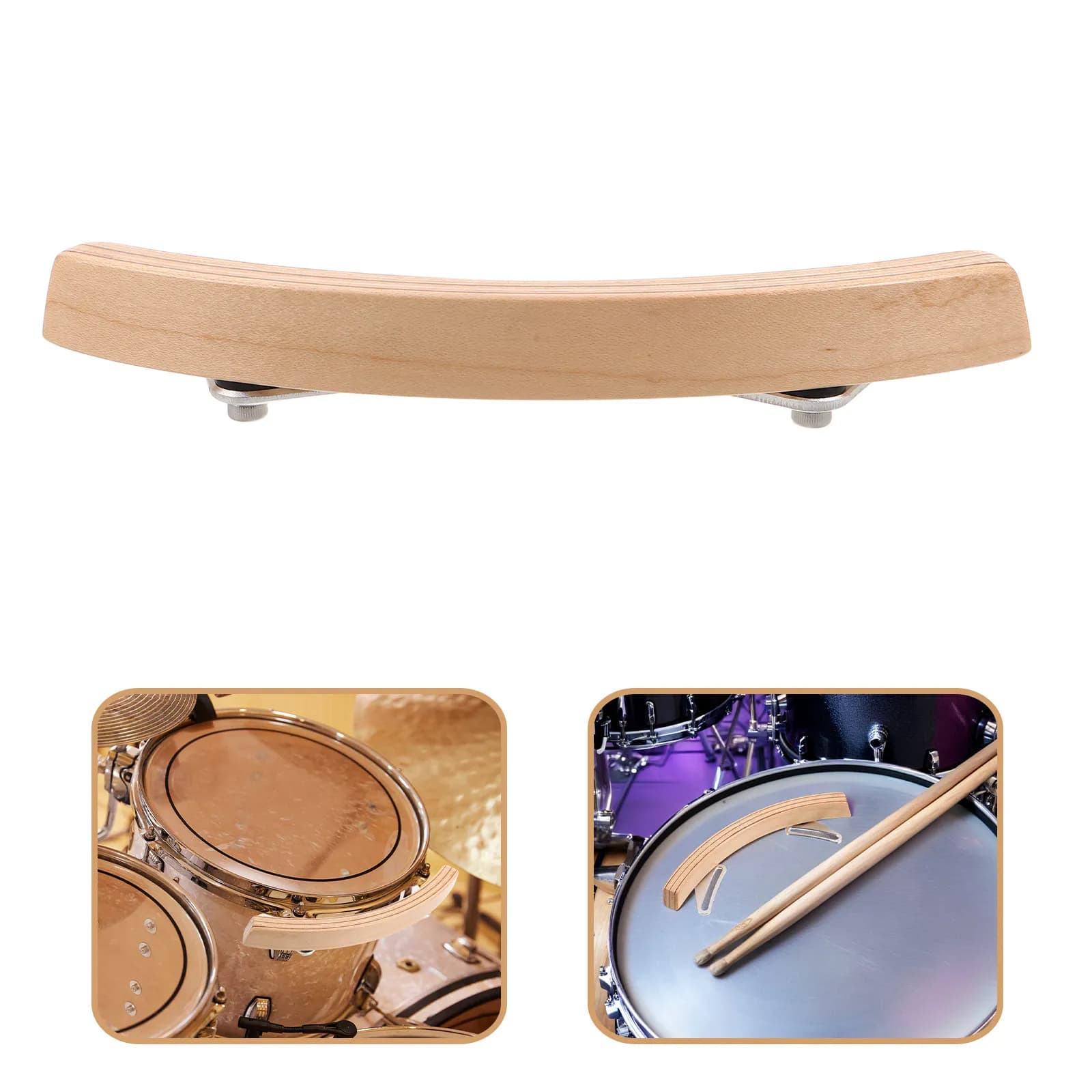Bacchetta per rullante in legno d'acero con impugnatura laterale per Jazz, Rock, Live, Studio, Insegnamento, per una dinamica di percussione del bordo migliorata, Strumento per rullante a croce