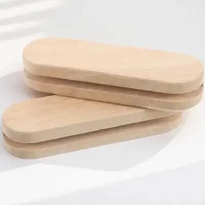 1 Paio di Pinze per Piastra da Campeggio e BBQ con Manico in Legno, Resistenti al Calore e Antiscivolo, per Grigliare e Friggere