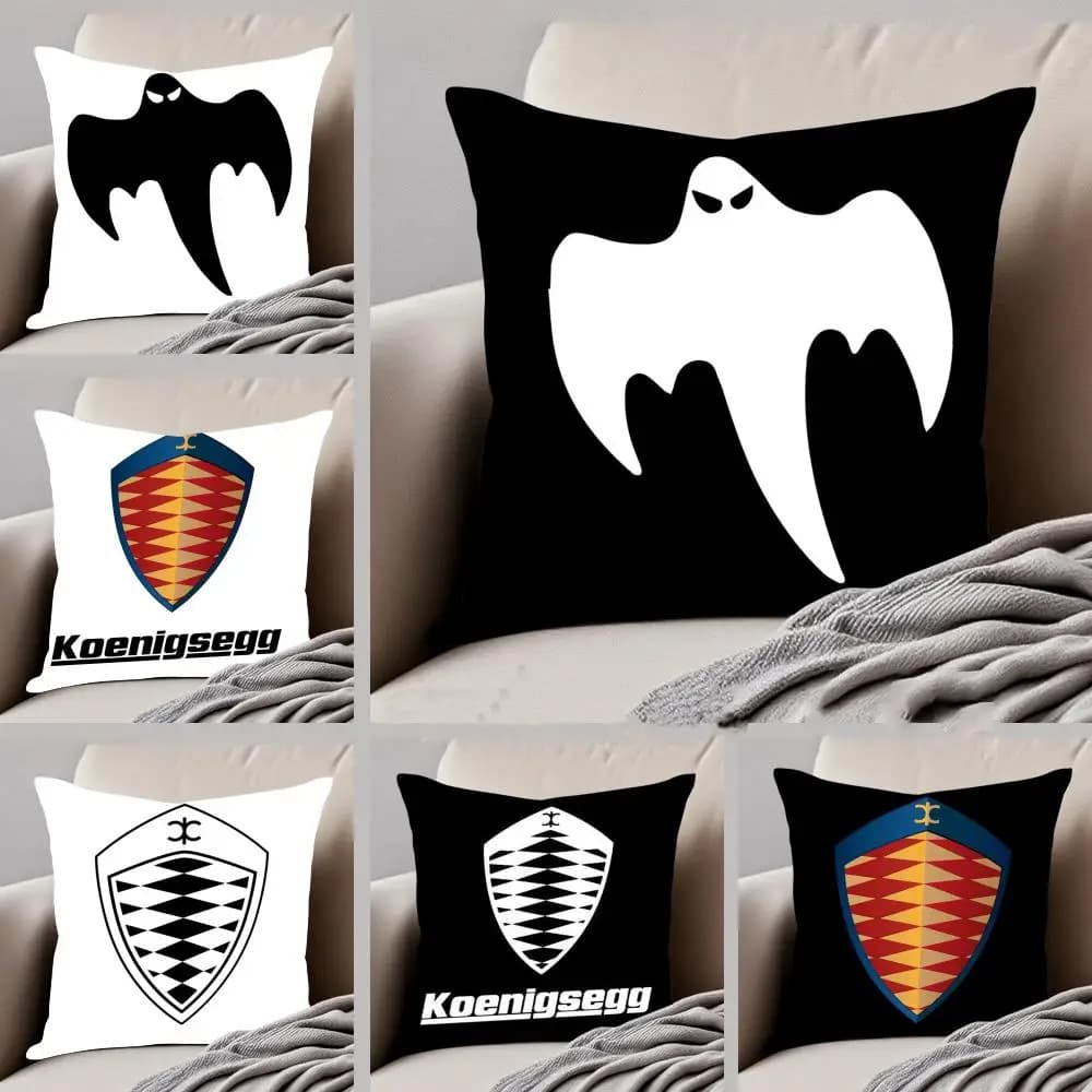Fodera per cuscino Cool Car K-Koenigsegg in peluche morbido stampato su entrambi i lati, federa estiva rinfrescante, decorazione per la casa, idea regalo